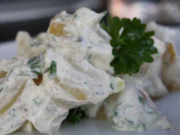 Kartoffelsalat med persille og karry, billede 6