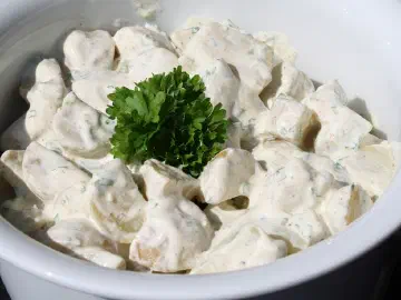 Kartoffelsalat med persille og karry, billede 7