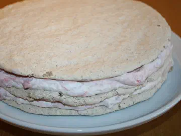 Lagkage med rabarberskum, billede 1
