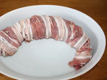 Mørbrad med pikantost og bacon, billede 2