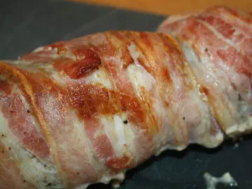 Mørbrad med pikantost og bacon, billede 5