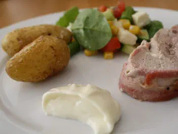 Mørbrad med pikantost og bacon, billede 7