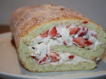 Roulade med friske jordbær, billede 3
