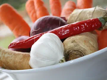 Vintersuppe med bacon-porre topping, billede 3